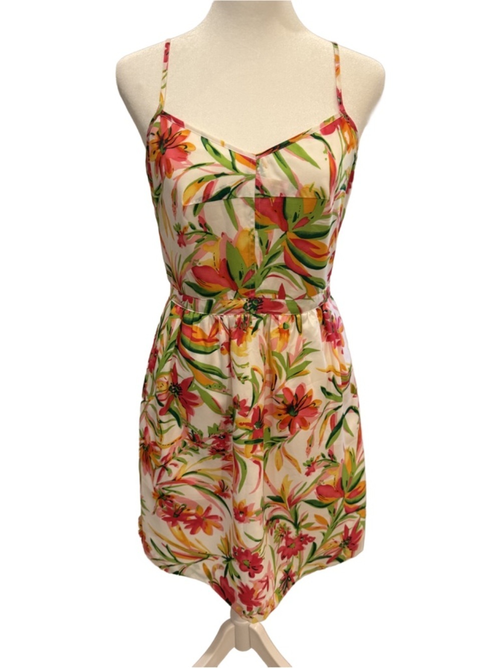 J.Crew Seaside Floral Fit & Flare dress, size 4